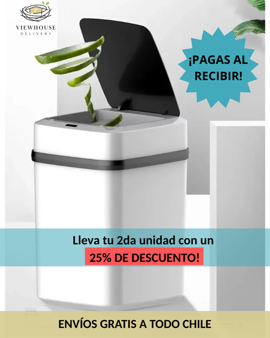 BASURERO CON SENSOR INTELIGENTE 2DA UNIDAD 25% DESCUENTO!