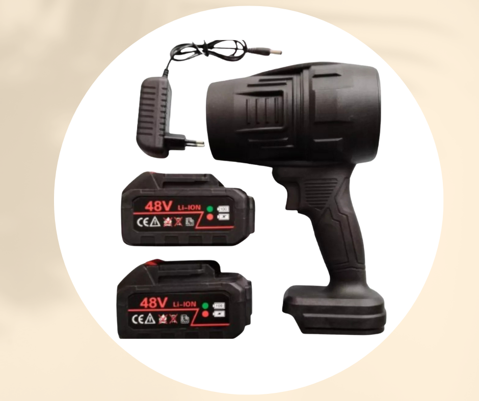 SOPLADOR POLVO PORTÁTIL 2 BATERÍAS 48V