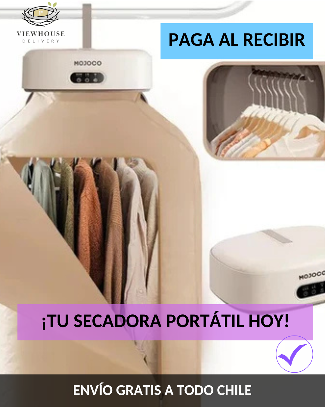 SECADORA ROPA PORTÁTIL