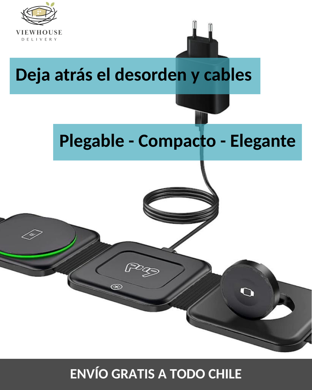 CARGADOR 3 EN 1 INALÁMBRICO