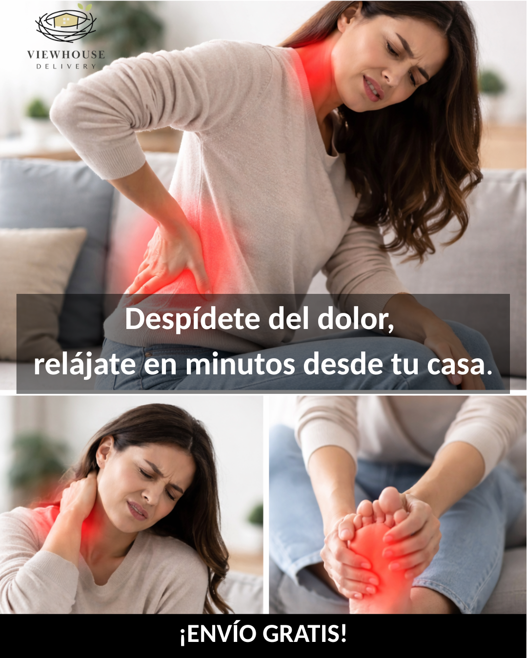 PACK (MASAJEADOR PIE, ESPALDA, CUELLO)